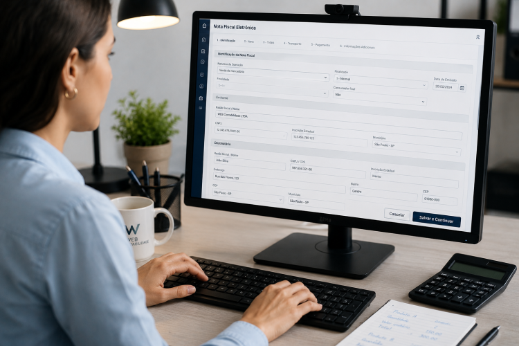 Como emitir a sua primeira nota fiscal sem medo | WEBContabilidade