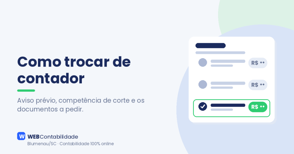 Como trocar de contador sem perder documentos: passo a passo da migração