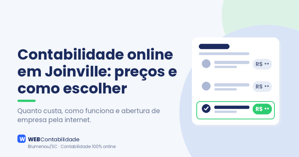 Contabilidade online em Joinville: preços, como funciona e como escolher