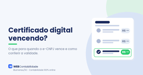 Certificado digital vencendo: confira a validade antes de novembro